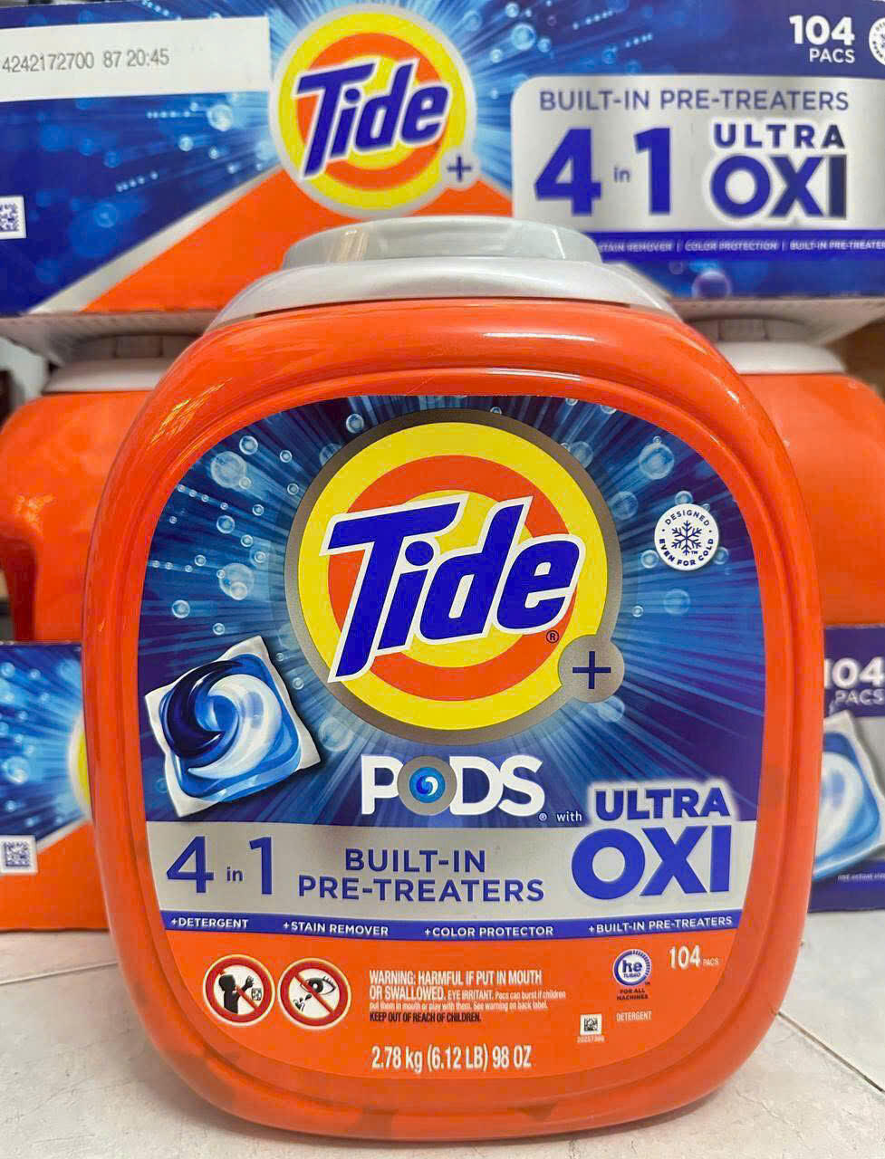 Viên giặt Tide Pods Ultra Oxi 4in1
